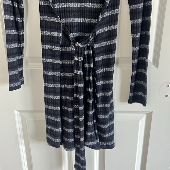 Sante M. Cicca Blue, black and white Striped Dress Size Small - Picture 3 of 7